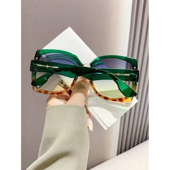 Oversized Square Frame Glasses Y2k Style Personalized Festiv main image 3